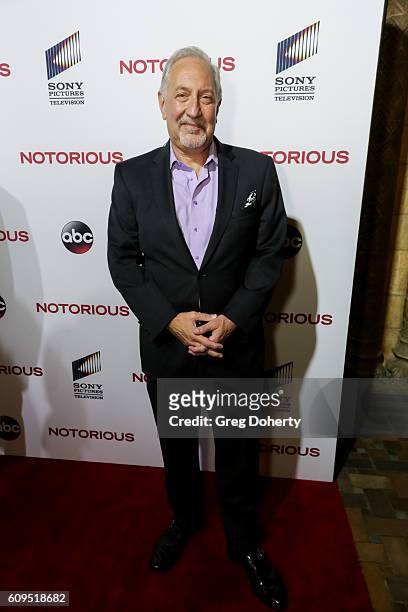 Executive Producer Mark Geragos attends the Premiere Of ABC's "Notorious" at 10e Restaurant on September 20, 2016 in Los Angeles, California.