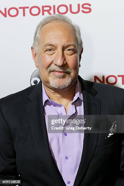 Executive Producer Mark Geragos attends the Premiere Of ABC's "Notorious" at 10e Restaurant on September 20, 2016 in Los Angeles, California.