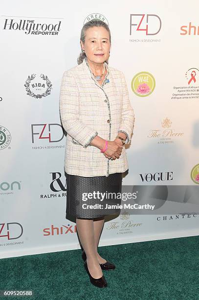 First Lady of United Nations Madam Ban-Soon Taek attends the Fashion 4 Development's 6th Annual Official First Ladies Luncheon on September 21, 2016...