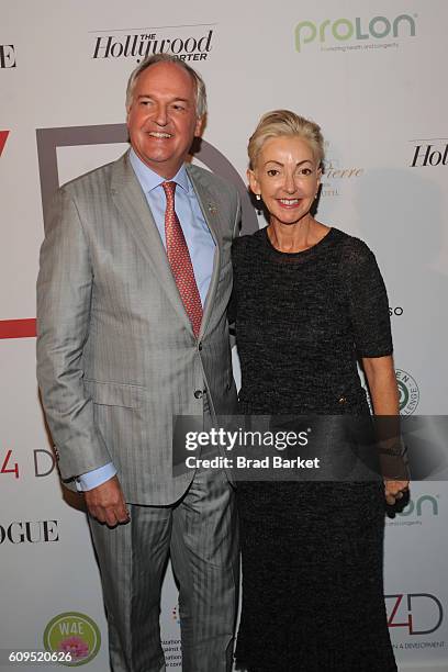 Unilever CEO Paul Polman and Dermalogica Foundation founder Jane Wurwand attend Fashion 4 Development's 6th Annual Official First Ladies Luncheon at...