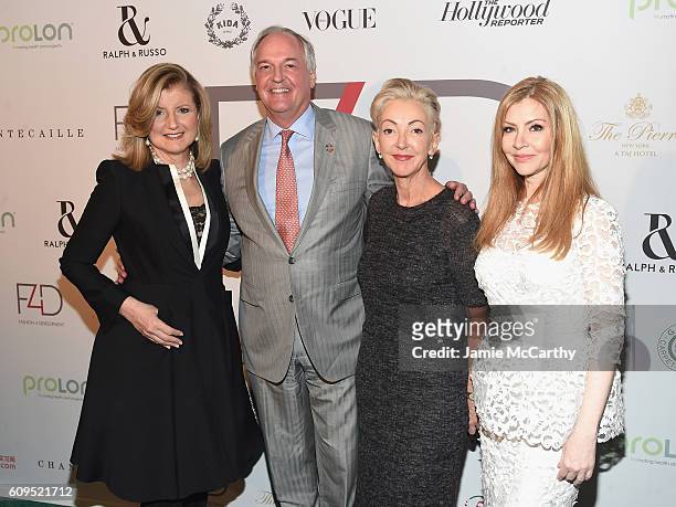 Arianna Huffington, Paul Polman, Jane Wurwand, and Evie Evangelou attend the Fashion 4 Development's 6th Annual Official First Ladies Luncheon on...