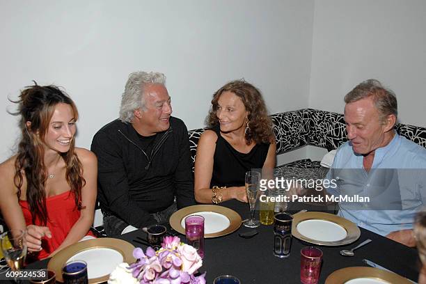 Samantha Boardman Rosen, Aby Rosen, Diane von Furstenberg and Ian Schrager attend Diane von Furstenberg and Barry Diller Hose A Dinner for Bob...