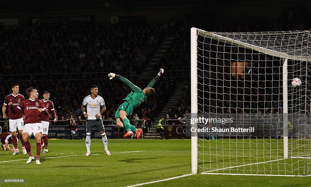 Northampton Town v Manchester United - EFL Cup Third Round