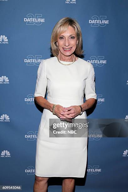 Dateline 25th Anniversary Event -- Pictured: NBC News Correspondent Andrea Mitchell --