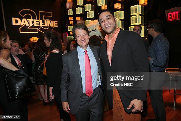 Dateline 25th Anniversary Event -- Pictured: President and Chief Executive Officer of WNET Neal Shapiro, "The Blacklist" actor Harry Lennix --
