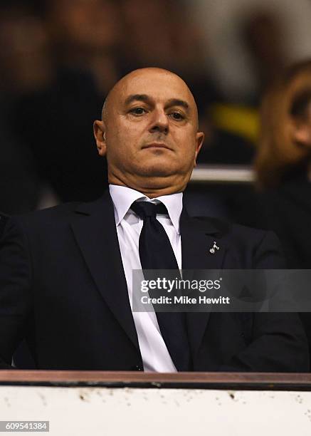 Daniel Levi looks on during the EFL Cup Third Round match between Tottenham Hotspur and Gillingham at White Hart Lane on September 21, 2016 in...