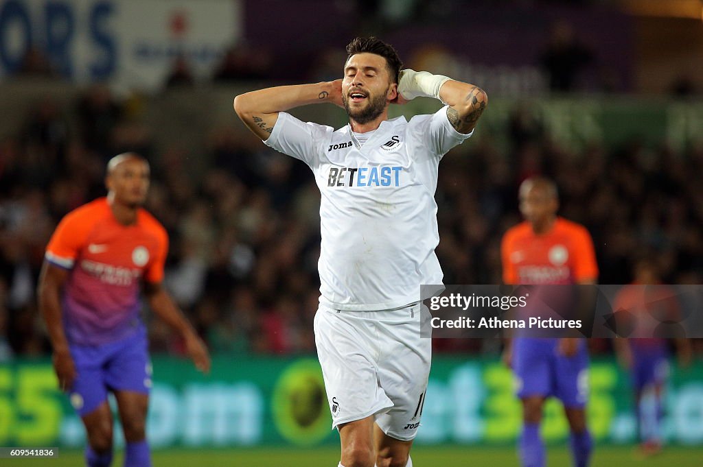 Swansea City v Manchester City - EFL Cup Third Round