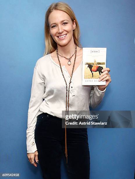 Singer Jewel Kilcher visits the SiriusXM Studios on September 21, 2016 in New York City.