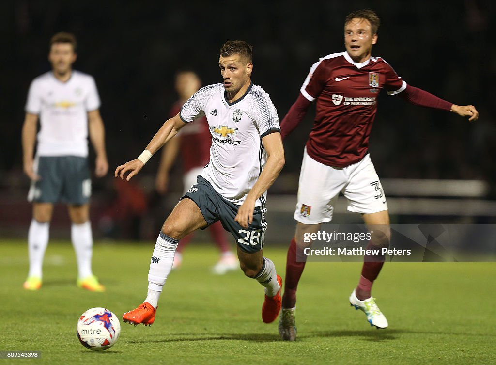 Northampton Town v Manchester United - EFL Cup Third Round