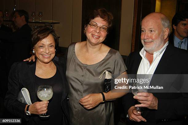 Linda Macklowe, Donna De Salvo and Richard Flood attend RICHARD PRINCE Honored on Occasion of SPIRITUAL AMERICA Solomon R. Guggenheim Museum at The...