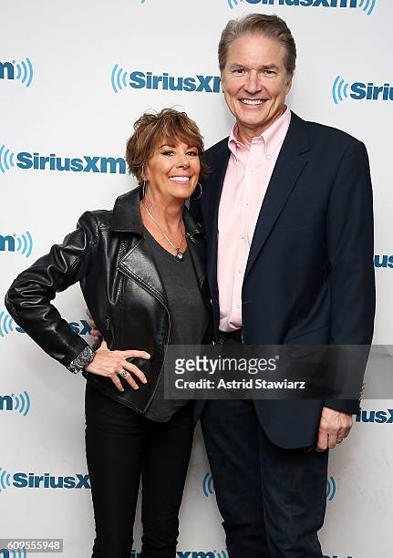Actors Paige O'Hara and Richard White visit the SiriusXM Studios on September 21, 2016 in New York City.