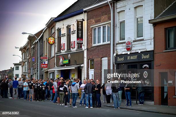 Illustration picture showing SC Eendracht Aalst locations and fans before the Croky Cup 1/16 final match between SC Eendracht Aalst and KRC Genk in...
