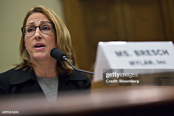 Heather Bresch, chief executive officer of Mylan NV, speaks during a House Oversight and Government Reform Committee hearing in Washington, D.C.,...