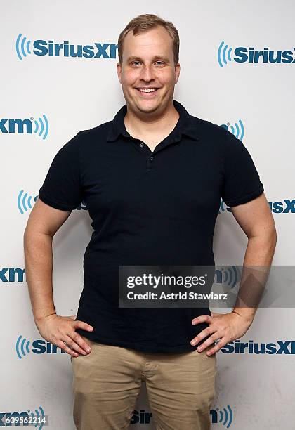 Political commentator Evan Siegfried visits the SiriusXM Studios on September 21, 2016 in New York City.