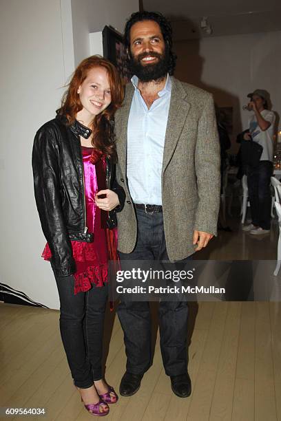 Rosy Brown and Gavin Brown attend FERRAGAMO ABBONDANZA Exhibit Dinner Hosted by Stephanie Seymour at Ferragamo on September 11, 2007 in New York City.