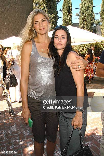 Gabrielle Reece and Courteney Cox attend Stella McCartney and Tasty baby Afternoon of Fun, Fashion and Food at Stella McCartney on September 15, 2007...