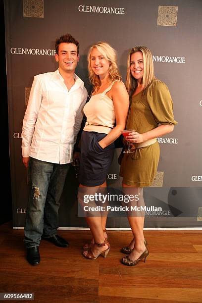 Keith Yanez, Elle Molchin and Jennifer Lava attend GLENMORANGIE COCKTAIL RECEPTION celebrate RELAUNCH and NEW RANGE OF WHISKIES at Rubin Museum of...