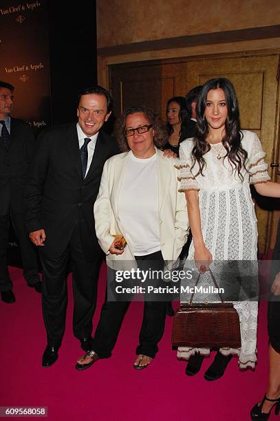 Stanislas de Quercize, Ingrid Sischy and Vanessa Carlton attend VAN CLEEF & ARPELS hosts "UNE JOURNEE A PARIS" at Hammerstein Ballroom on September...