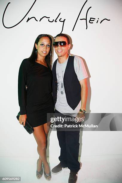 Chudney Ross and Evan Ross attend UNRULY HEIR Spring Summer 2008 at Grand Street Tent on September 9, 2007 in New York City.