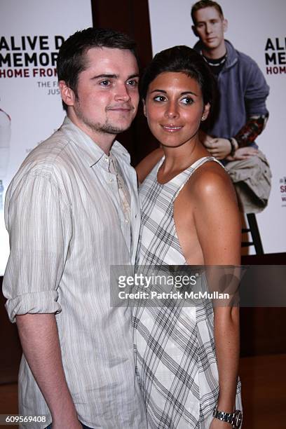 Robert Iler and Jamie-Lynn Sigler attend HBO's ALIVE DAY MEMORIES: HOME FROM IRAQ at The Morgan Library on September 4, 2007 in New York City.