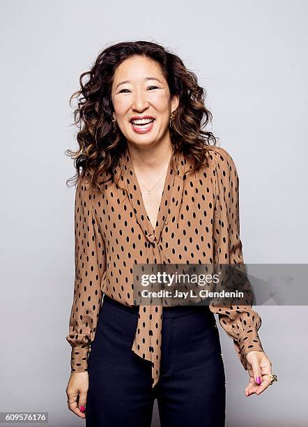 Actress Sandra Oh of Catfight' poses for a portraits at the Toronto International Film Festival for Los Angeles Times on September 9, 2016 in...