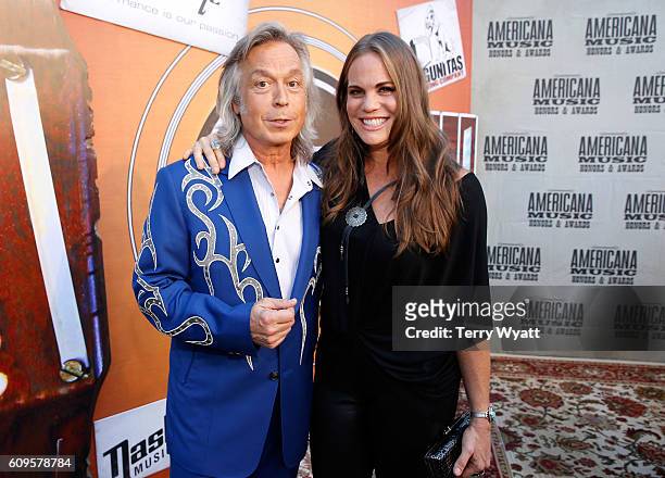 Jim Lauderdale and Bonnie Bishop attend the Americana Honors & Awards 2016 at Ryman Auditorium on September 21, 2016 in Nashville, Tennessee.