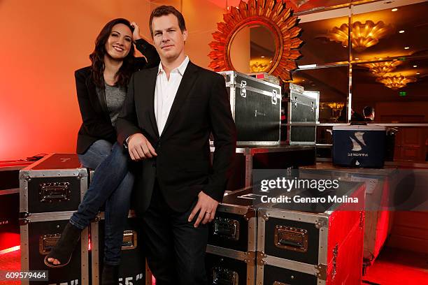 Jonathan Nolan and Lisa Joy of 'Westward' are photographed for Los Angeles Times on July 30, 2016 in Los Angeles, California. PUBLISHED IMAGE. CREDIT...