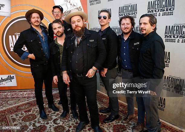 Nathaniel Rateliff & The Night Sweats attend the Americana Honors & Awards 2016 at Ryman Auditorium on September 21, 2016 in Nashville, Tennessee.