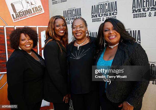 Ann McCrary, Alfreda McCrary, Deborah McCrary, and Regina McCrary of the McCrary Sisters attend the Americana Honors & Awards 2016 at Ryman...