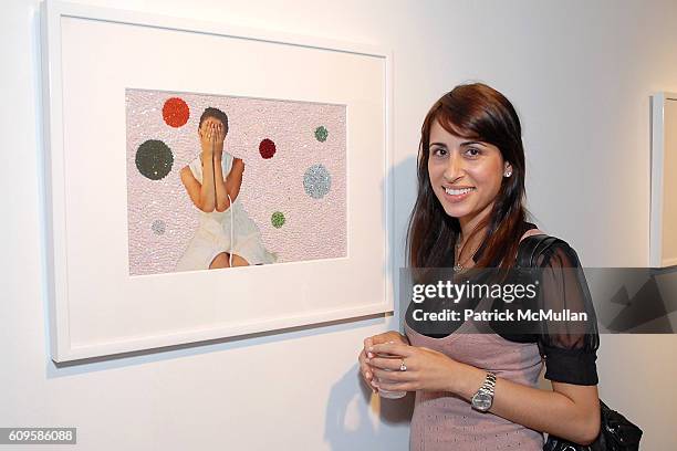 Melika Jahangiri attends SCALO GUYE Presents Sissi Farassat "Sissi, c'est moi" Opening Reception at Scalo Guye on September 6, 2007 in Beverly Hills,...