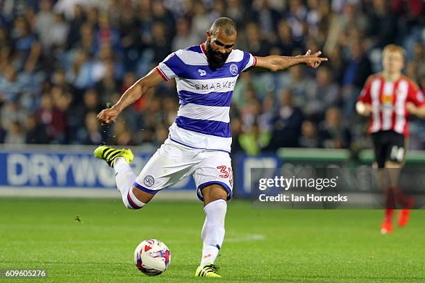 Sandro of QPR during the EFL Cup third round match between Queens Park Rangers and Sunderland AFC at Loftus Road on September 21, 2016 in London,...