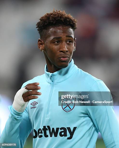 West Ham United's Reece Oxford during the EFL Cup Third Round match between West Ham United and Accrington Stanley at London Stadium on September 21,...