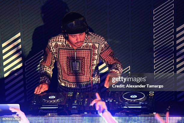 Walshy Fire performs live at Lexus Pop Up Concert Series Powered by Pandora Ft. Walshy Fire DJ Set at The Addison on September 21, 2016 in Boca...