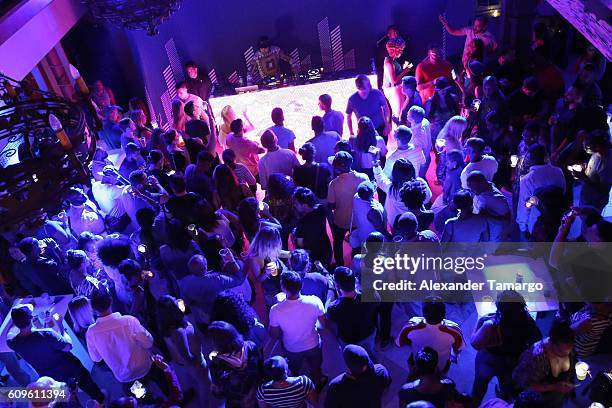 Walshy Fire performs live at the Lexus Pop Up Concert Series Powered by Pandora Ft. Walshy Fire DJ Set at The Addison on September 21, 2016 in Boca...