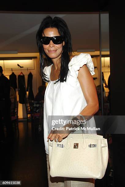 Kim Heirston attends S.L.E Foundation Luncheon held at the Emanuel Ungaro Boutique with Cinta jewelry at Ungaro on September 26, 2007 in New York...