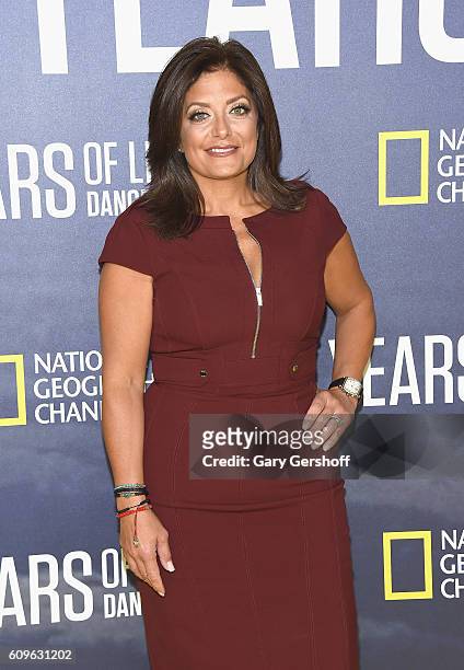 Kathy Wakile attends National Geographic's "Years Of Living Dangerously" Season 2 World Premiere at American Museum of Natural History on September...