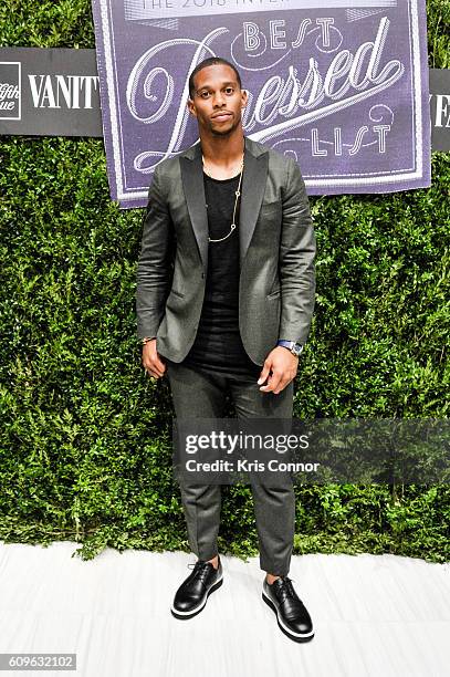 New York Giants Wide Receiver Victor Cruz attends the "Saks Fifth Avenue Hosts Vanity Fair International Best Dress List " event at Saks Fifth Avenue...