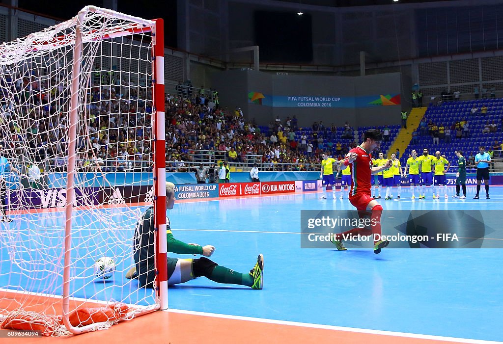 Brazil v Iran: Round of 16 - FIFA Futsal World Cup Colombia 2016