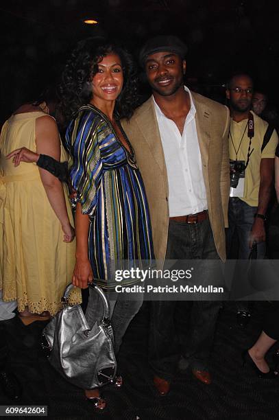 Shakara Ledard and Curtis Martin attend BABY PHAT Spring 2008 Collection at Roseland Ballroom N.Y.C. On September 7, 2007.