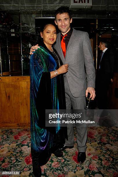 Phylicia Rashad and Jonathan Cake attend Lincoln Center Theater's Cymbeline Opening Night Party at Tavern On The Green on December 2, 2007 in New...