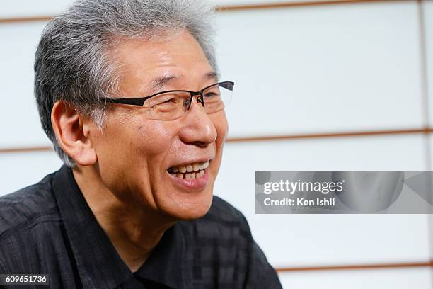 Lacquer artist and Japanese living national treasure Kazumi Murose is seen during an interview at his atelier at the Mejiro Institute of Urushi...