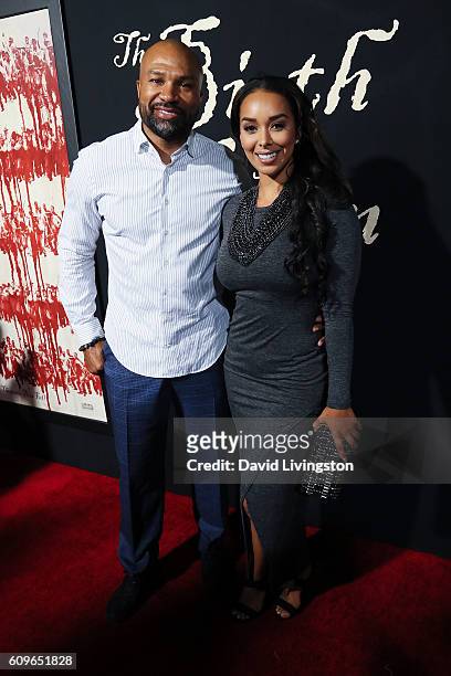 Derek Fisher and Gloria Govan arrive at the Premiere of Fox Searchlight Pictures' "The Birth Of A Nation" at the ArcLight Cinemas Cinerama Dome on...