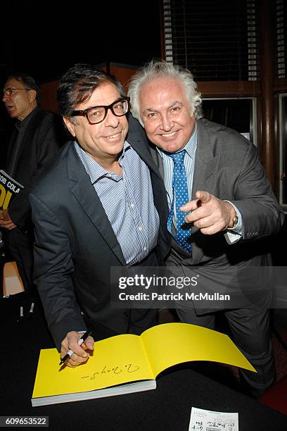 Bob Colacello and Tony Shafrazi attend BOB COLACELLO Party for His New Book OUT at The Raleigh Hotel on December 6, 2007 in Miami Beach, FL.