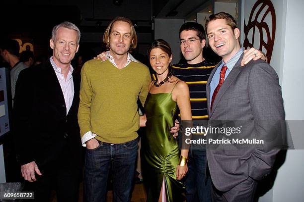 Michael Rawson, Andrew Brunger, Sally Randall Brunger, Zak Profera and Lincoln Palsgrove IV attend KolDesign/BoConcept 5th Annual Holiday Party at...