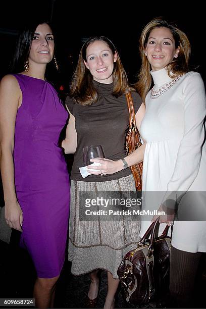 Lucia Tait, Emily McMurphy and Grace Chirinian attend COUP de COEUR Celebrates the Holidays with Shopping and Cocktails at FELICE WINE BAR at FELICE...