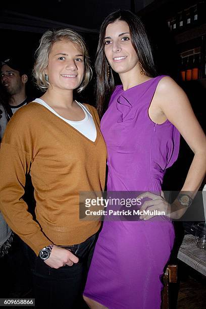Tatiana Sotiriou and Lucia Tait attend COUP de COEUR Celebrates the Holidays with Shopping and Cocktails at FELICE WINE BAR at FELICE Wine Bar 1166...