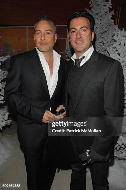 Isaac Franco and Ken Kaufman attend STEVE SADOVE hosts SAKS FIFTH AVENUE Annual Holiday Luncheon at SAKs Fifth Avenue N.Y.C. On December 11, 2007 in...