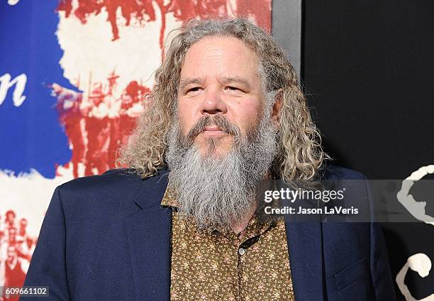 Actor Mark Boone Junior attends the premiere of "The Birth of a Nation" at ArcLight Cinemas Cinerama Dome on September 21, 2016 in Hollywood,...