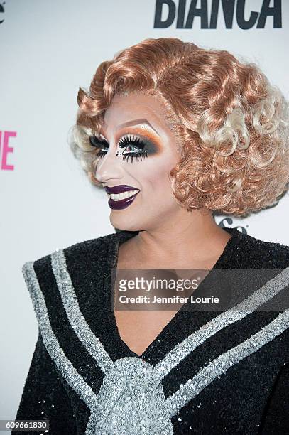 Bianca Del Rio arrives at the Premiere of Wolfe Releasing's "Hurricane Bianca" at The Renberg Theatre on September 21, 2016 in Los Angeles,...