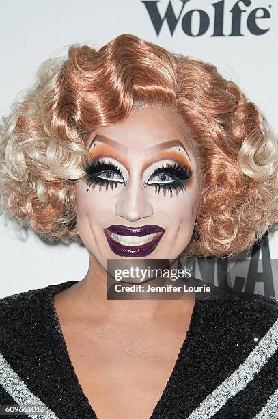 Bianca Del Rio arrives at the Premiere of Wolfe Releasing's "Hurricane Bianca" at The Renberg Theatre on September 21, 2016 in Los Angeles,...